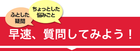 早速、質問してみよう！